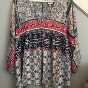 Printed Flowing Top